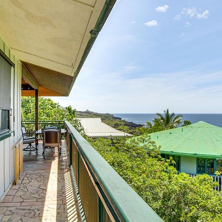Ocean-View Bungalow Walk To Pebbles Beach! Hookena Eksteriør bilde